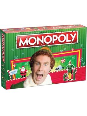 Monopoly Elf Board Game Christmas Movie Theme Gift Kids Festive Family Classic
